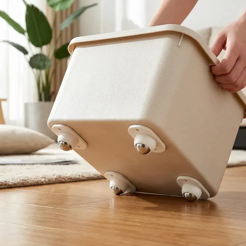 Self adhesive wheels pulley (pack of 4)