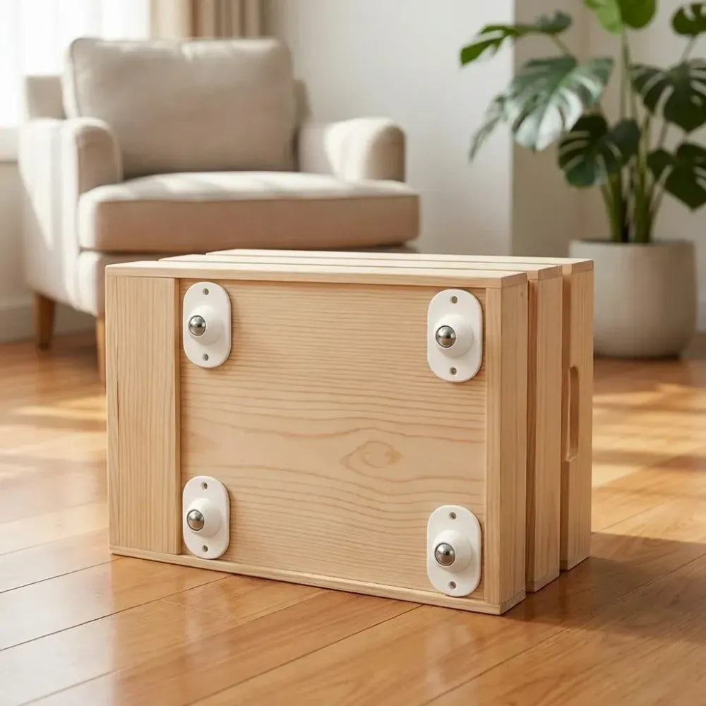 Self adhesive wheels pulley (pack of 4)