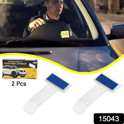 Self-adhesive windscreen cardholder - automotive