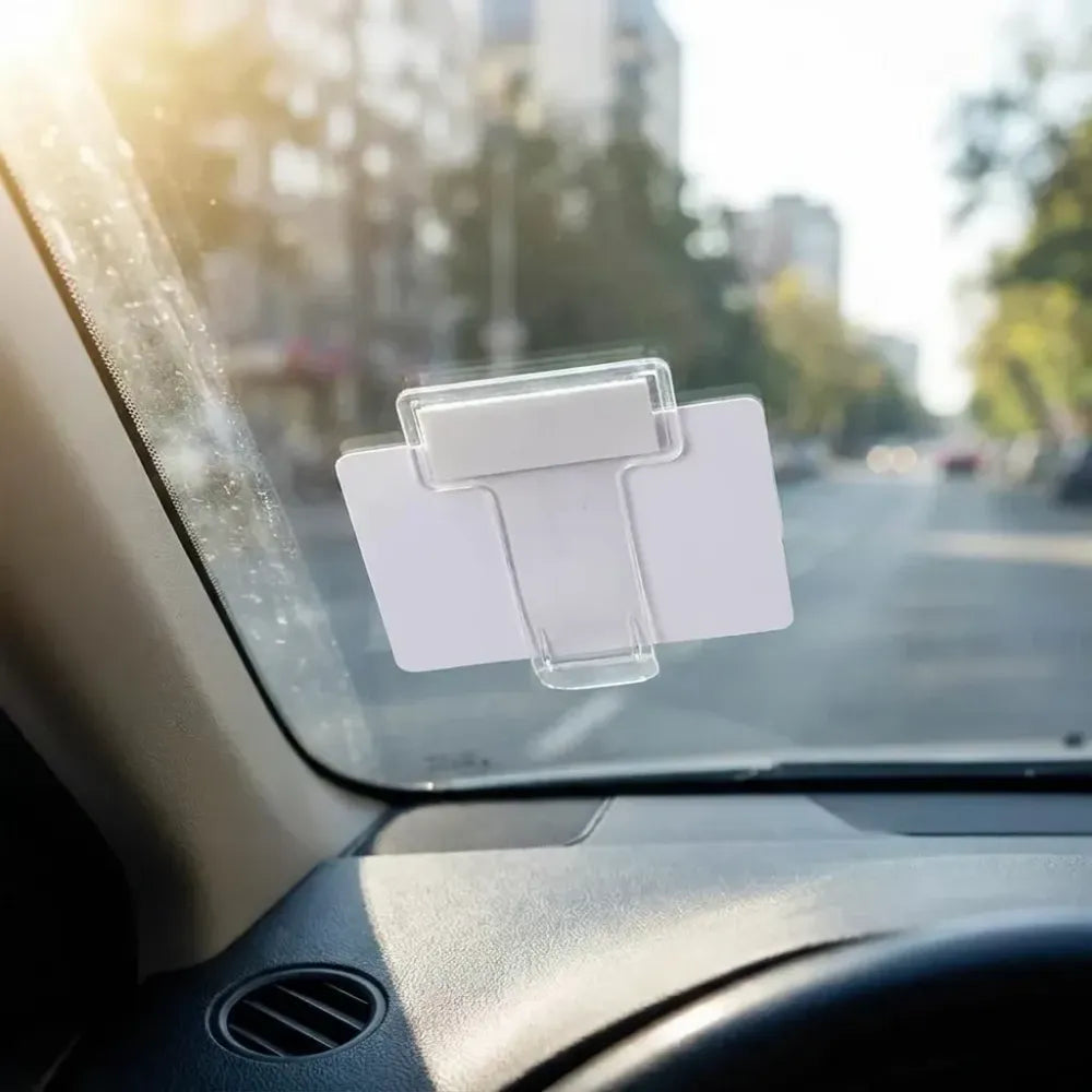 Self-adhesive windscreen cardholder - automotive