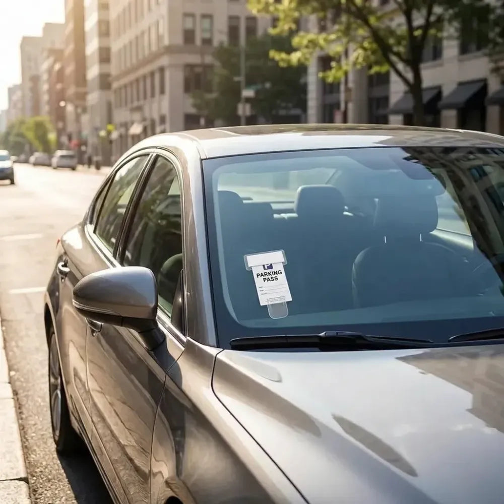 Self-adhesive windscreen cardholder - automotive
