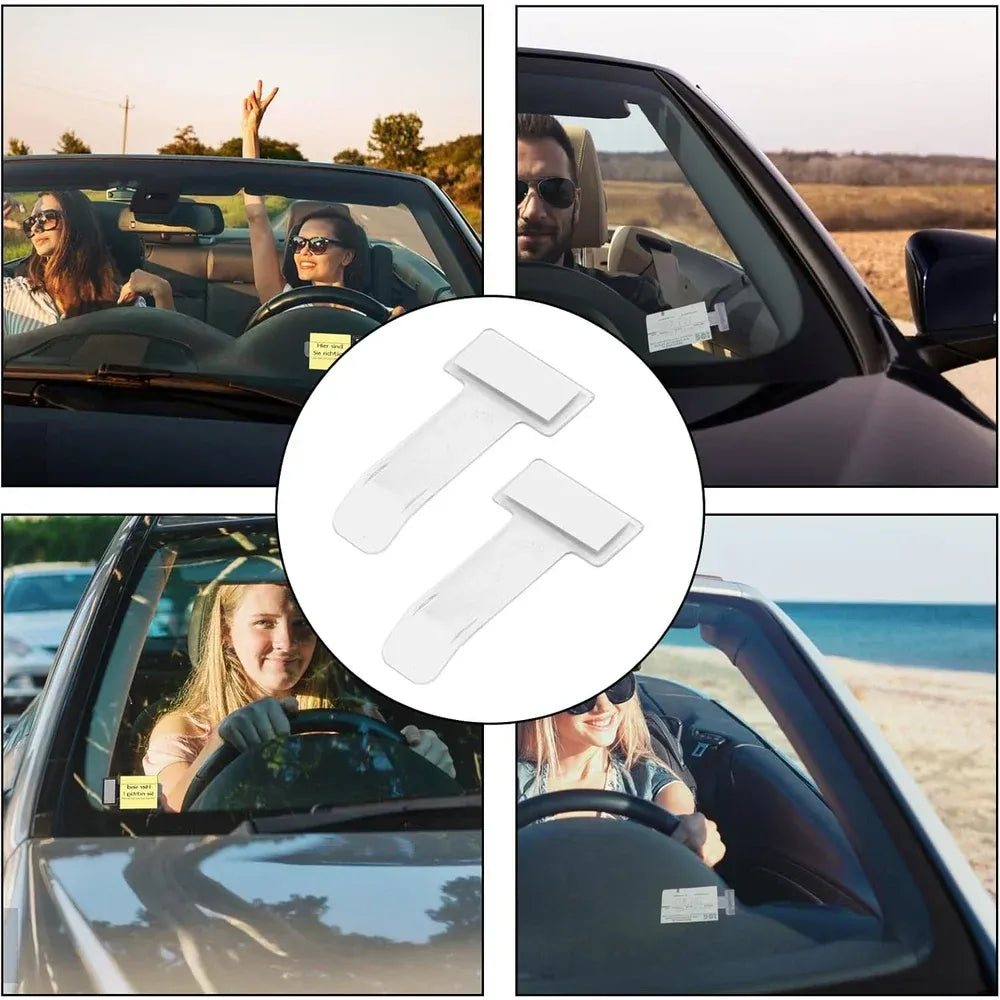 Self-Adhesive Windscreen Cardholder - Automotive