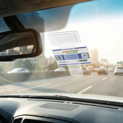 Self-adhesive windscreen cardholder - automotive