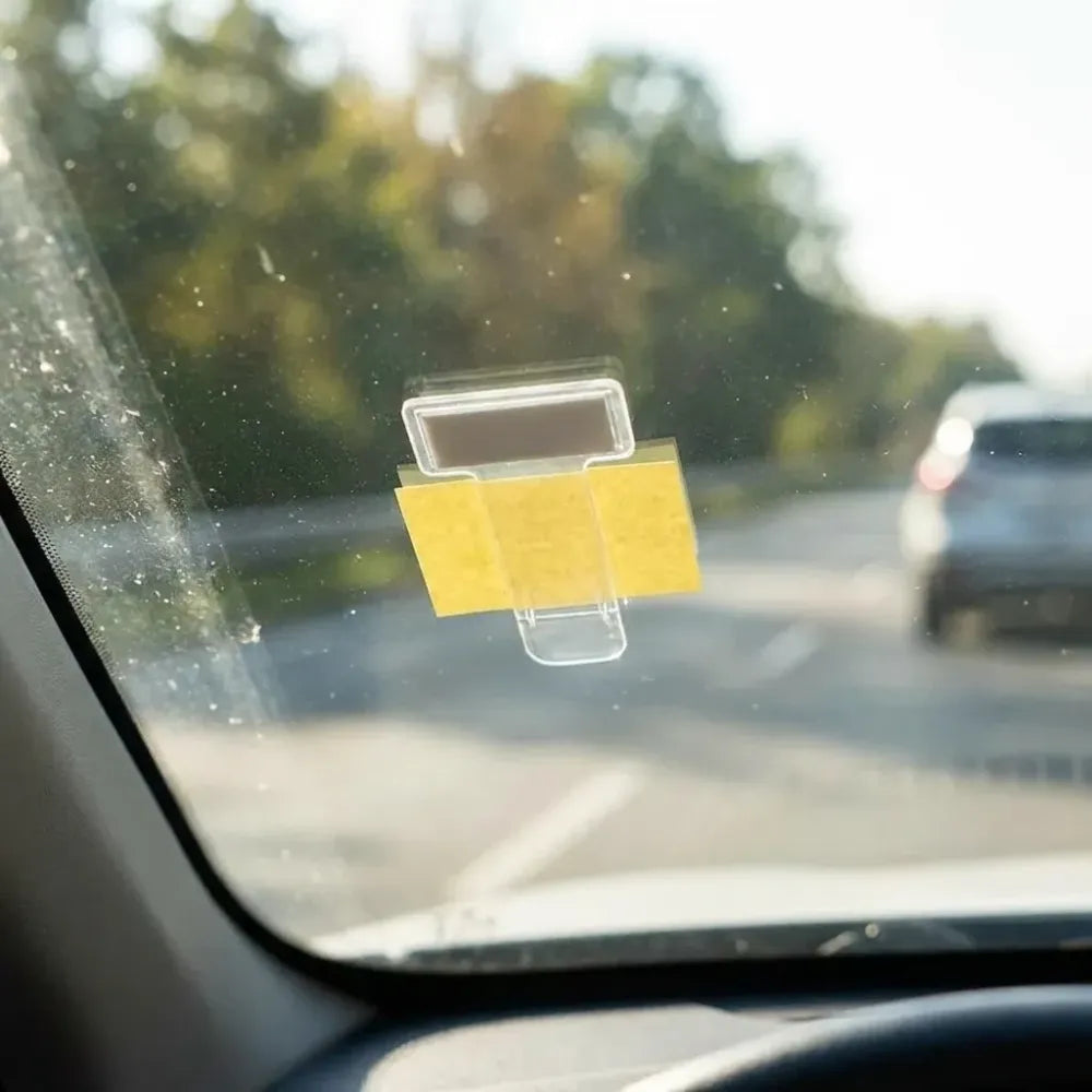 Self-adhesive windscreen cardholder - automotive