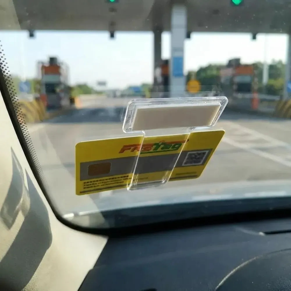 Self-adhesive windscreen cardholder - automotive
