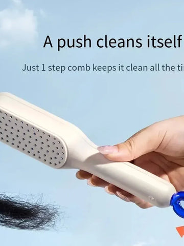 Self-Cleaning Detangling Hairbrush