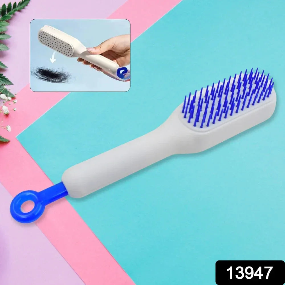 Self-cleaning detangling hairbrush - health care