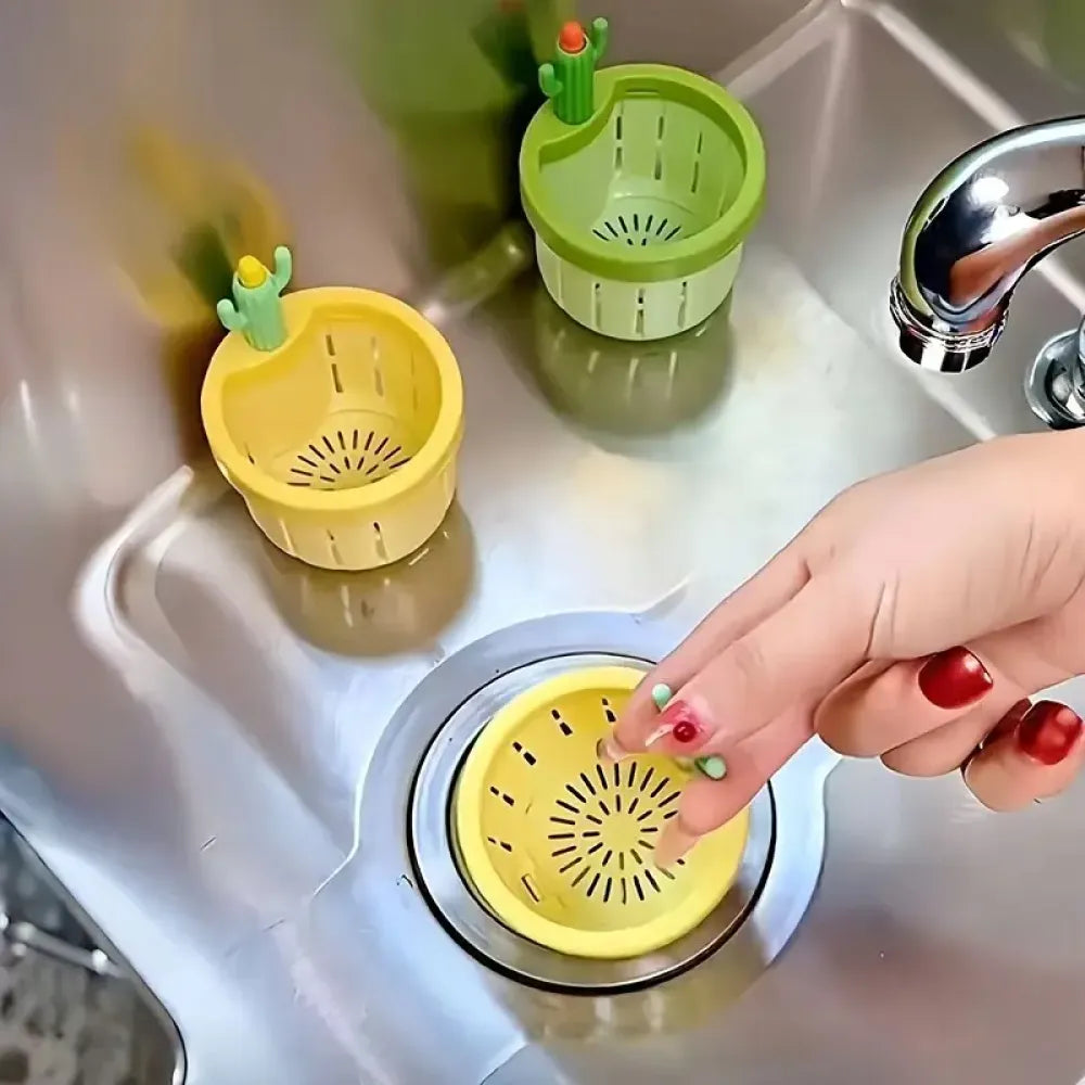 Self-cleaning sink strainer - kitchen tool