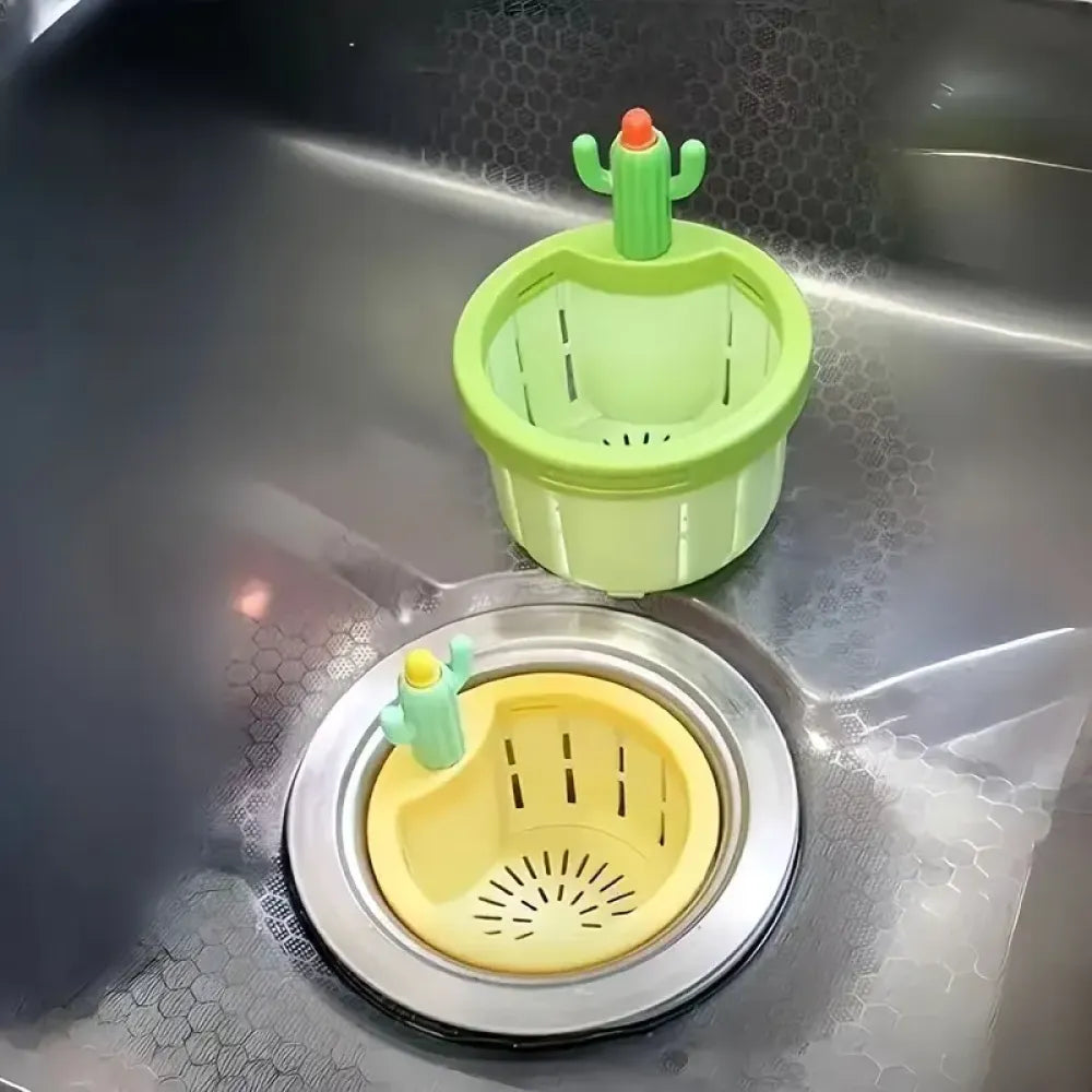 Self-cleaning sink strainer - kitchen tool