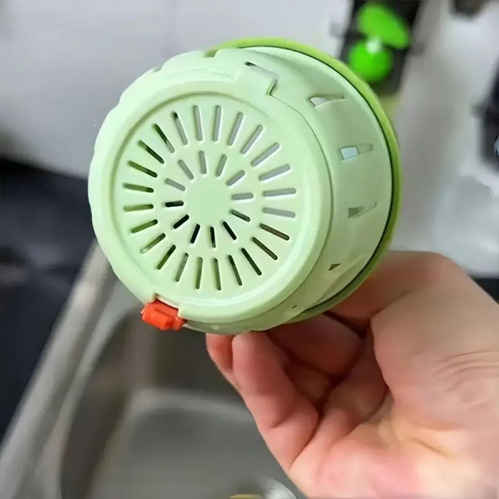 Self-cleaning sink strainer - kitchen tool