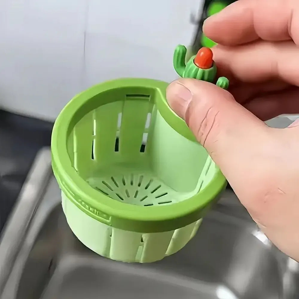 Self-cleaning sink strainer - kitchen tool