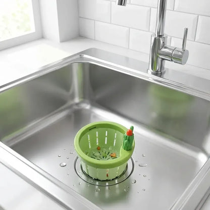 Self-cleaning sink strainer - kitchen tool