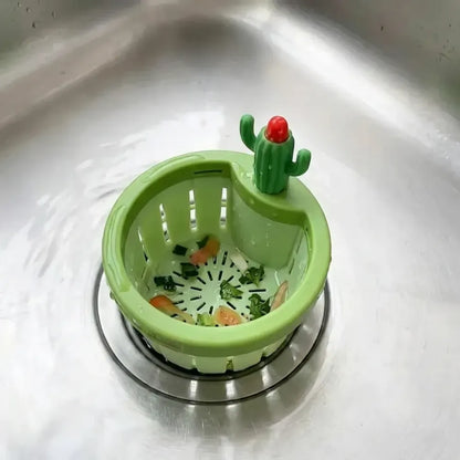 Self-cleaning sink strainer - kitchen tool