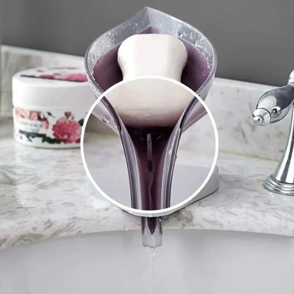 Self-draining leaf soap tray - home & kitchen