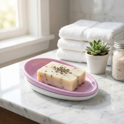 Self-draining soap dish pro - home & kitchen
