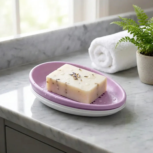 Self-draining soap dish pro - home & kitchen