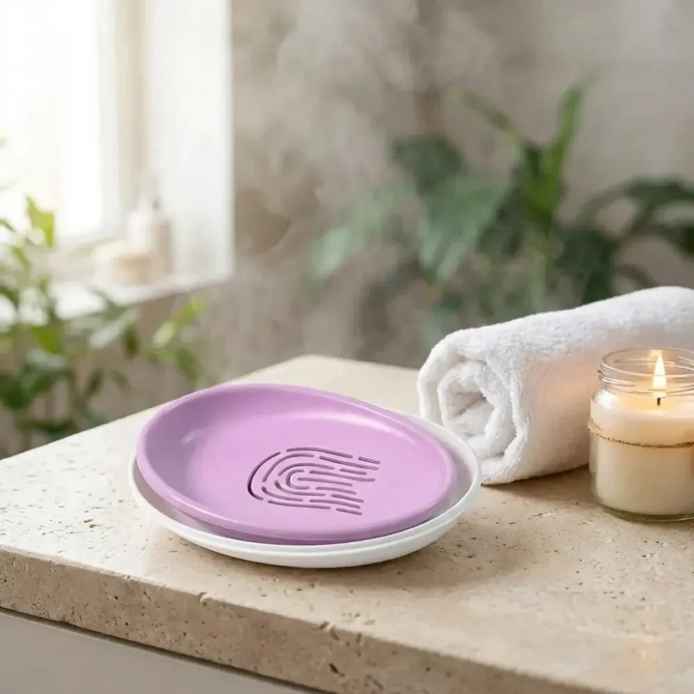 Self-draining soap dish pro - home & kitchen
