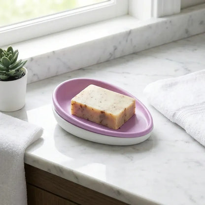 Self-draining soap dish pro - home & kitchen