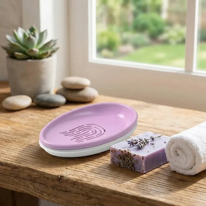 Self-draining soap dish pro - home & kitchen