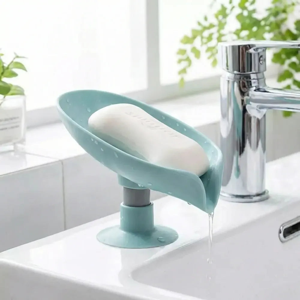 Self-draining soap holder stand - home improvement