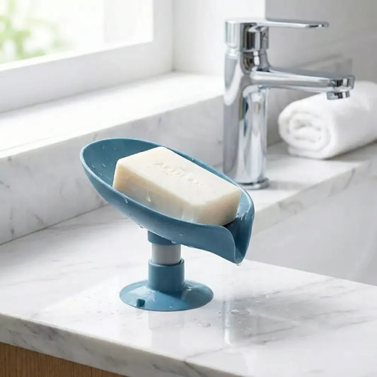 Self-draining soap holder stand - home improvement