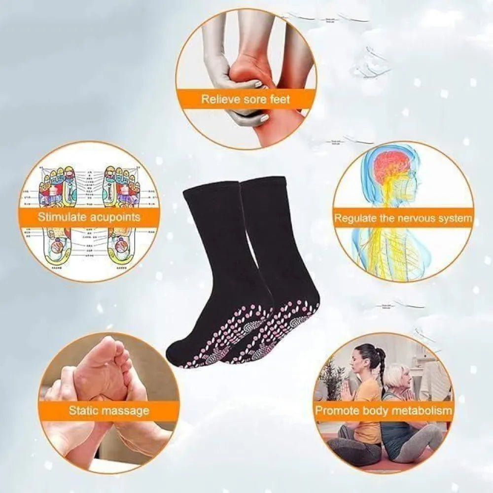 Self heating socks winter warm massage