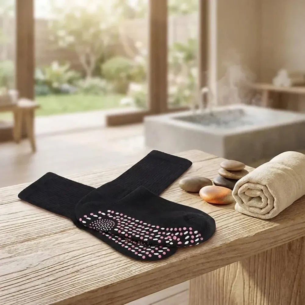 Self-heating winter socks