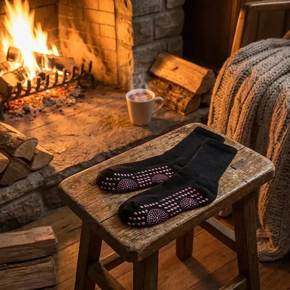 Self-heating winter socks