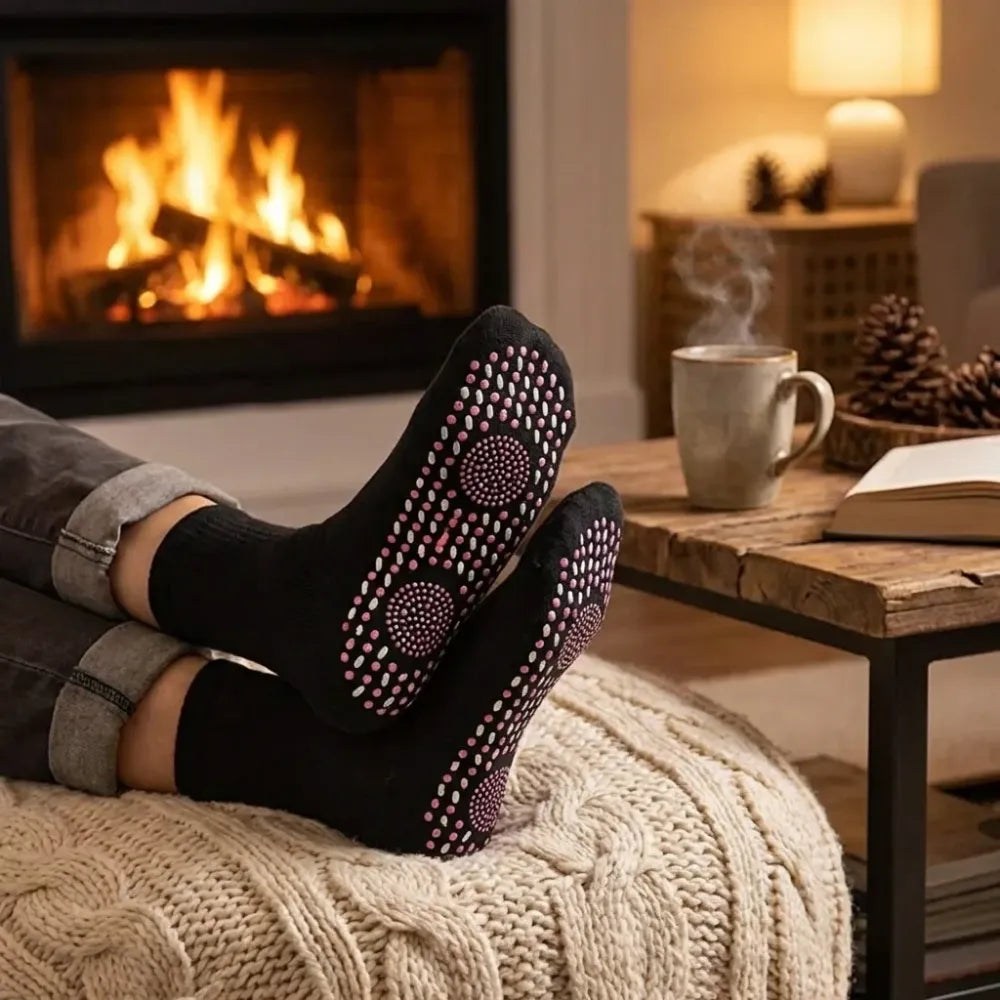 Self-heating winter socks