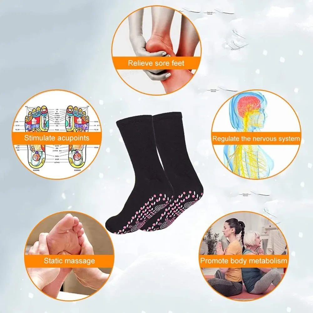 Self-heating winter socks