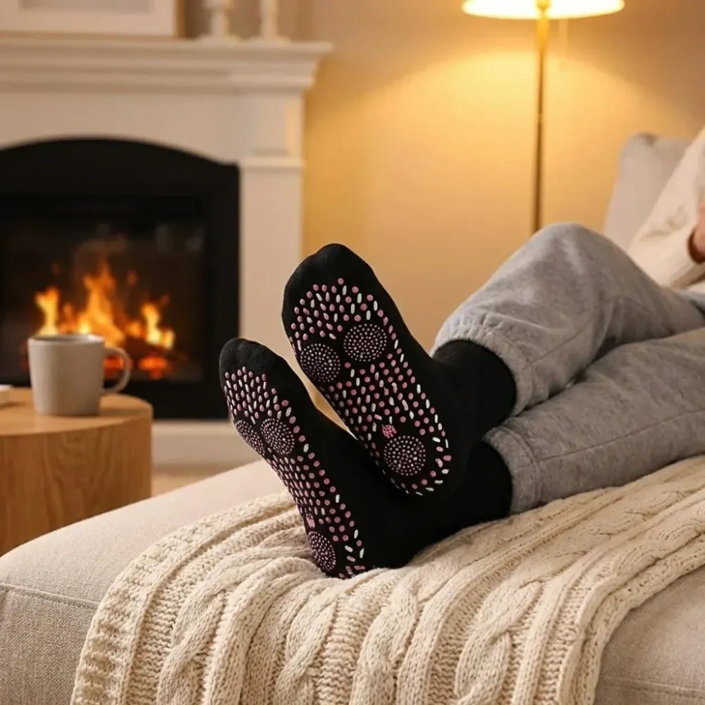 Self-heating winter socks