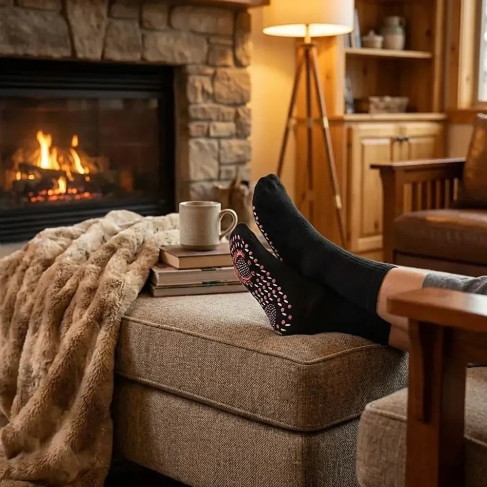 Self-heating winter socks