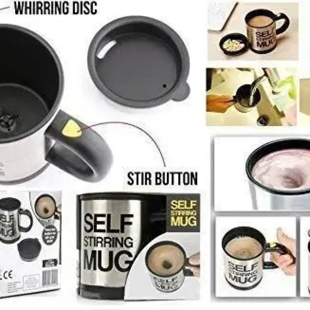 Self stirring coffee mug
