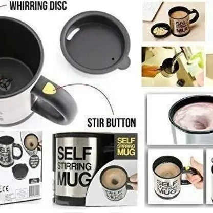 Self stirring coffee mug