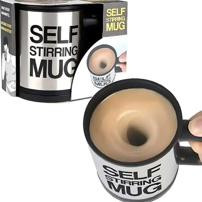 Self stirring coffee mug