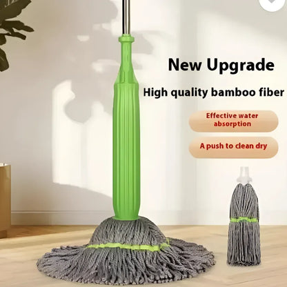 Self-twisting water rotating mop