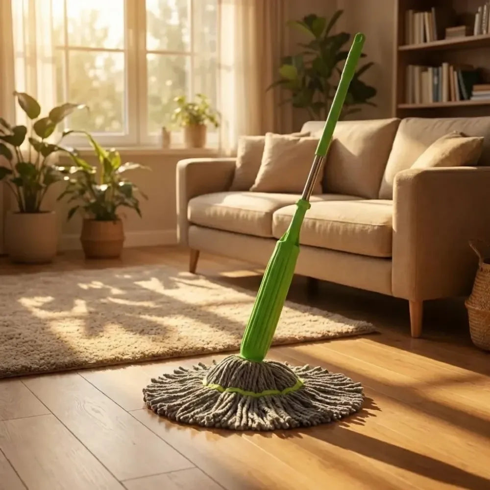 Self-twisting water rotating mop