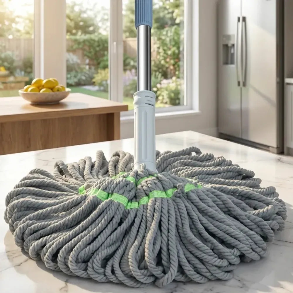 Self-wringing twist mop - home improvement