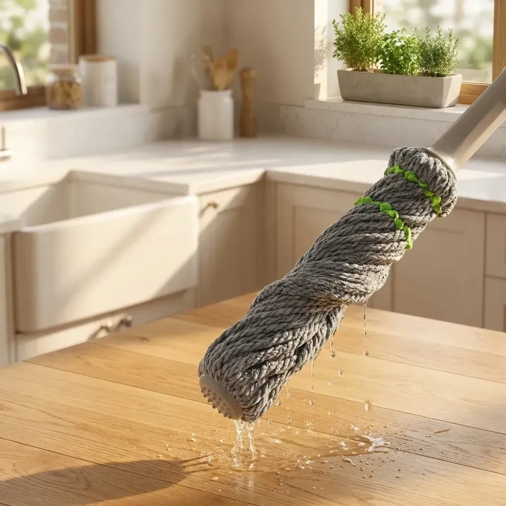 Self-wringing twist mop - home improvement