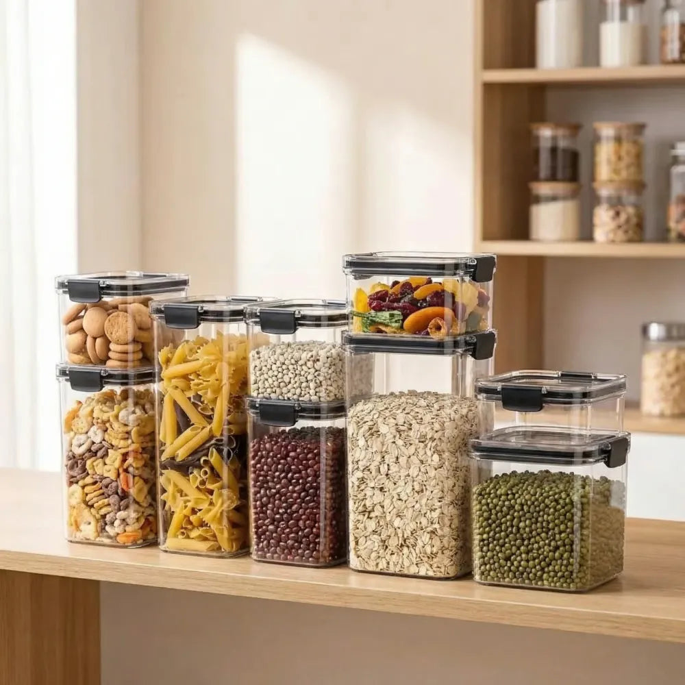 Set of 8 air tight containers