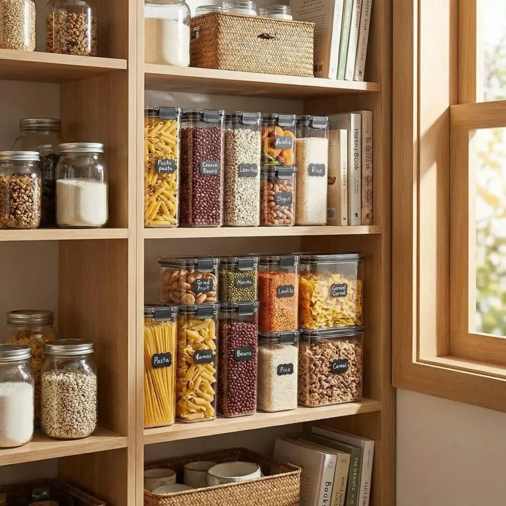 Set of 8 air tight containers