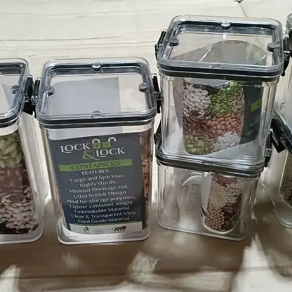 Set of 8 air tight containers