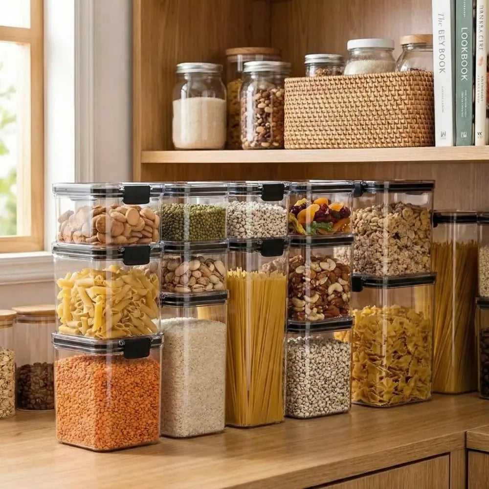 Set of 8 air tight containers