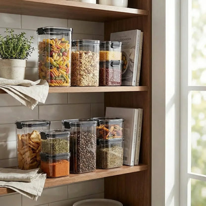 Set of 8 air tight containers