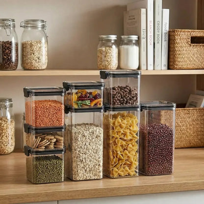 Set of 8 air tight containers