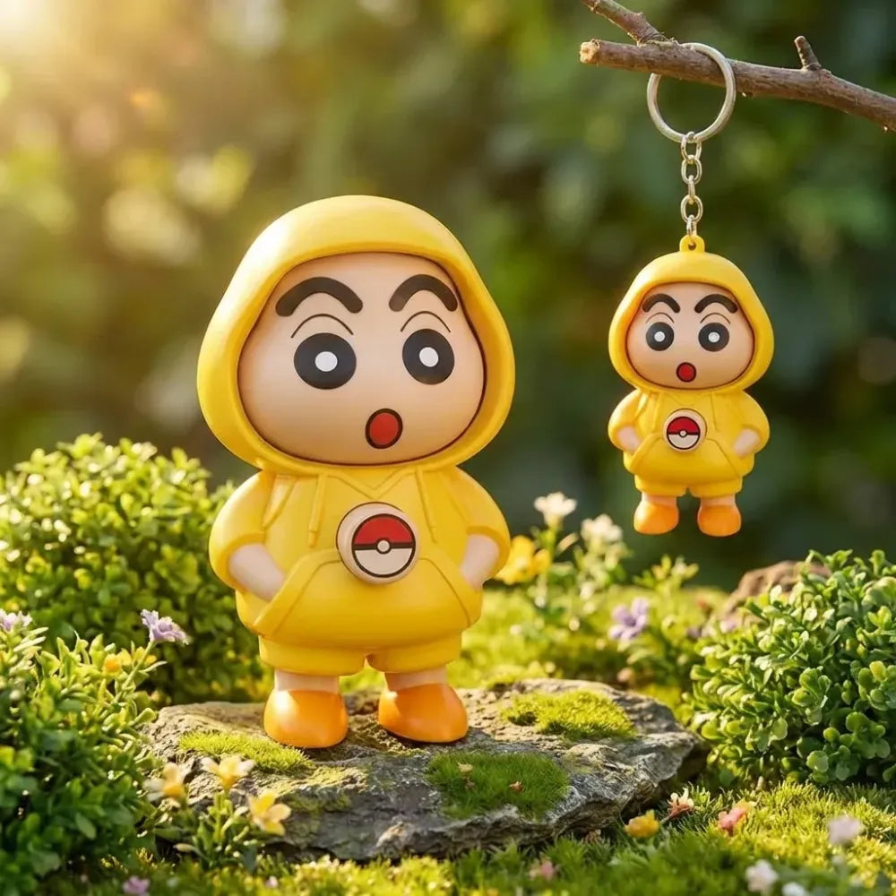 Shinchan face chaning keychain