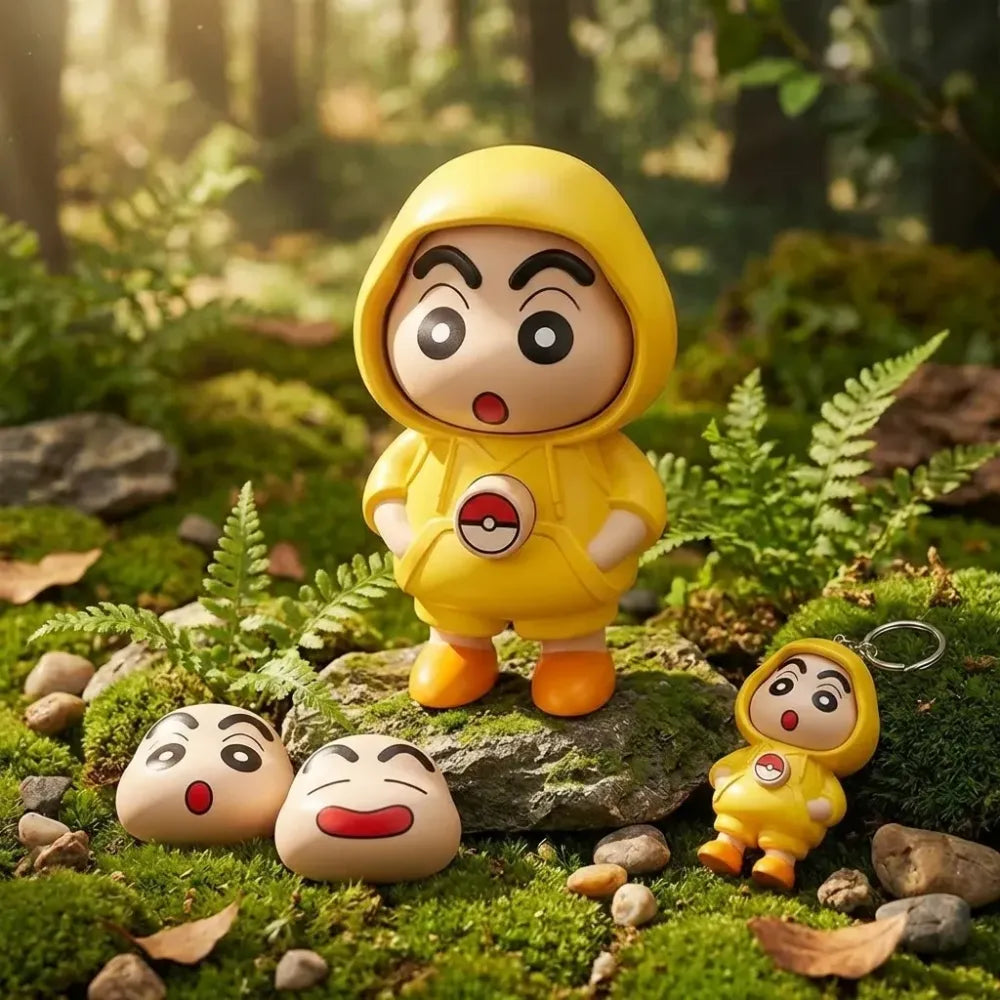 Shinchan face chaning keychain