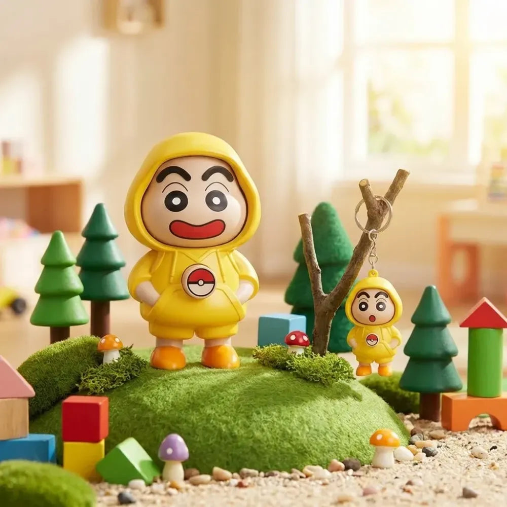 Shinchan face chaning keychain