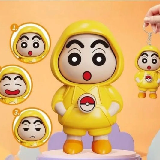 Shinchan face chaning keychain