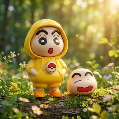Shinchan face chaning keychain
